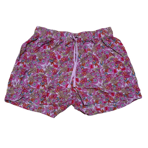 Lucky Brand Floral Print Shorts with Elastic Waistband. Comfy Flowy Summer